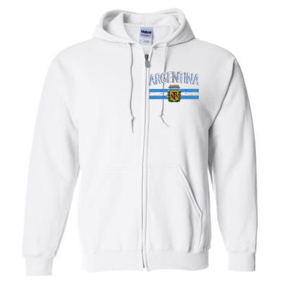 Argentina World Champion Football For Lover Gift Trending Full Zip Hoodie