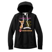 A Woman Cannot Survive On Reading Alone She Also Needs A Chihuahua Women's Fleece Hoodie