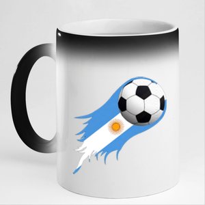 Argentina World Champion Football For Lover Gift Trending 11oz Black Color Changing Mug