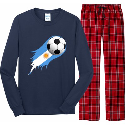 Argentina World Champion Football For Lover Gift Trending Long Sleeve Pajama Set