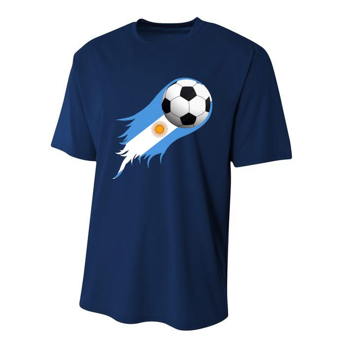 Argentina World Champion Football For Lover Gift Trending Performance Sprint T-Shirt