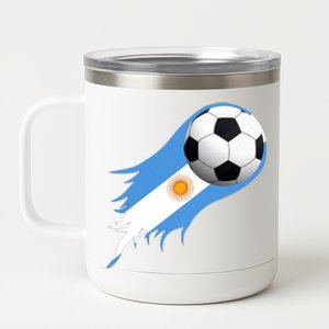 Argentina World Champion Football For Lover Gift Trending 12 oz Stainless Steel Tumbler Cup