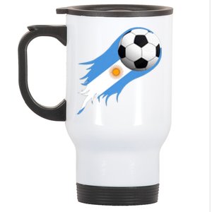 Argentina World Champion Football For Lover Gift Trending Stainless Steel Travel Mug