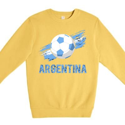 Argentina World Champion Football For Lover Gift Trending Premium Crewneck Sweatshirt