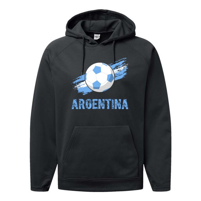 Argentina World Champion Football For Lover Gift Trending Performance Fleece Hoodie