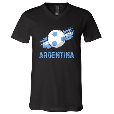 Argentina World Champion Football For Lover Gift Trending V-Neck T-Shirt