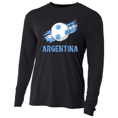 Argentina World Champion Football For Lover Gift Trending Cooling Performance Long Sleeve Crew