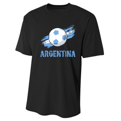 Argentina World Champion Football For Lover Gift Trending Performance Sprint T-Shirt