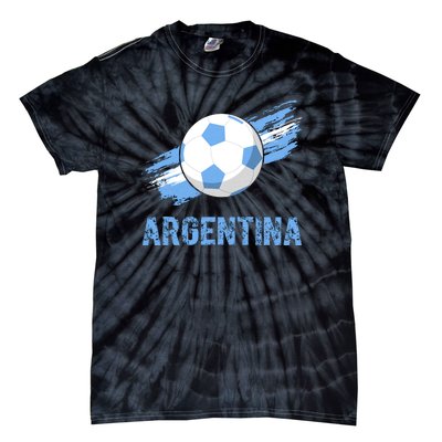 Argentina World Champion Football For Lover Gift Trending Tie-Dye T-Shirt