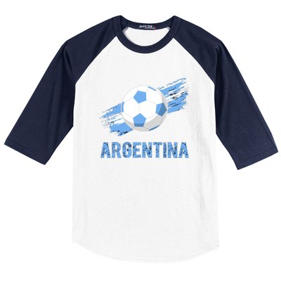 Argentina World Champion Football For Lover Gift Trending Baseball Sleeve Shirt