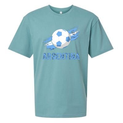 Argentina World Champion Football For Lover Gift Trending Sueded Cloud Jersey T-Shirt