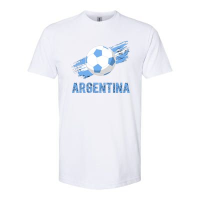 Argentina World Champion Football For Lover Gift Trending Softstyle CVC T-Shirt