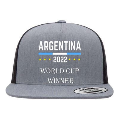 Argentina World Champion Football For Lover Gift Trending Flat Bill Trucker Hat