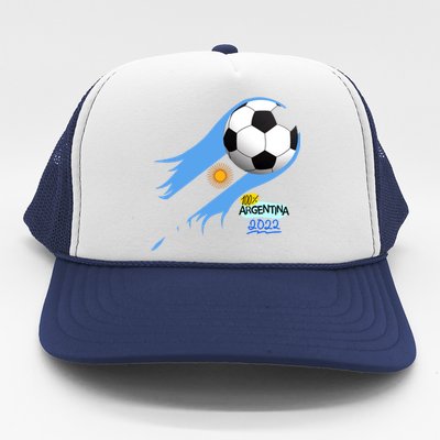 Argentina World Champion Football For Lover Gift Trending Trucker Hat