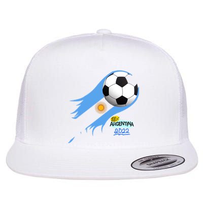 Argentina World Champion Football For Lover Gift Trending Flat Bill Trucker Hat