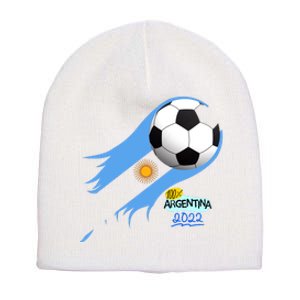 Argentina World Champion Football For Lover Gift Trending Short Acrylic Beanie