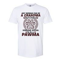 Any Woman Can Be A Grandma Dog Pawma Gifts Softstyle CVC T-Shirt