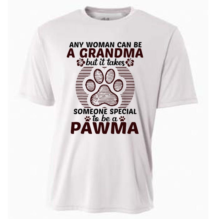 Any Woman Can Be A Grandma Dog Pawma Gifts Cooling Performance Crew T-Shirt