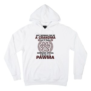 Any Woman Can Be A Grandma Dog Pawma Gifts Hoodie