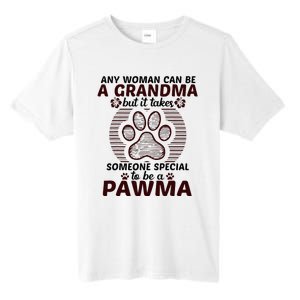 Any Woman Can Be A Grandma Dog Pawma Gifts Tall Fusion ChromaSoft Performance T-Shirt