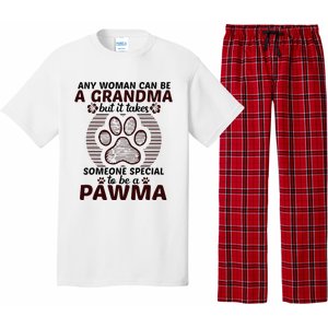 Any Woman Can Be A Grandma Dog Pawma Gifts Pajama Set