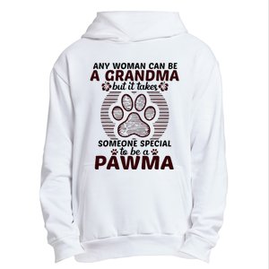 Any Woman Can Be A Grandma Dog Pawma Gifts Urban Pullover Hoodie