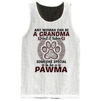 Any Woman Can Be A Grandma Dog Pawma Gifts Mesh Reversible Basketball Jersey Tank