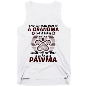 Any Woman Can Be A Grandma Dog Pawma Gifts Tank Top