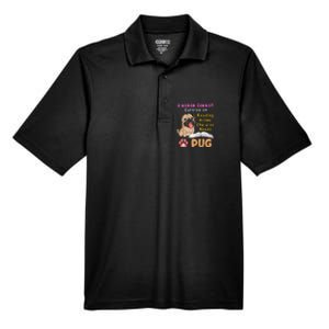 A Woman Cannot Survive On Reading Alone She Also Needs A Pug Men's Origin Performance Pique Polo