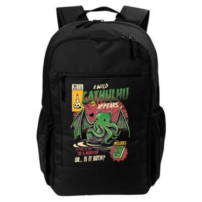 A Wild Cathulhu Appears A Cat Or Monster Funny Cat Cthulhu Daily Commute Backpack