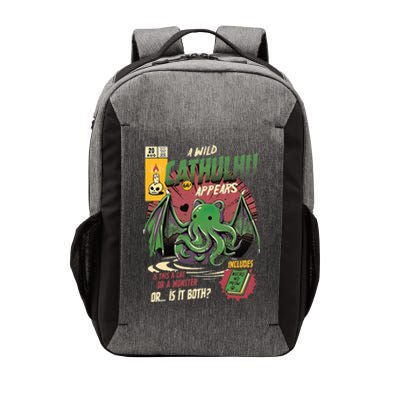 A Wild Cathulhu Appears A Cat Or Monster Funny Cat Cthulhu Vector Backpack