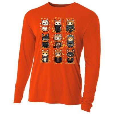 Autumn Winter Cat And Gift Cooling Performance Long Sleeve Crew