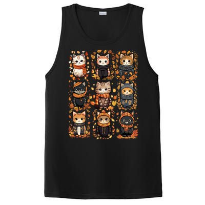 Autumn Winter Cat And Gift PosiCharge Competitor Tank