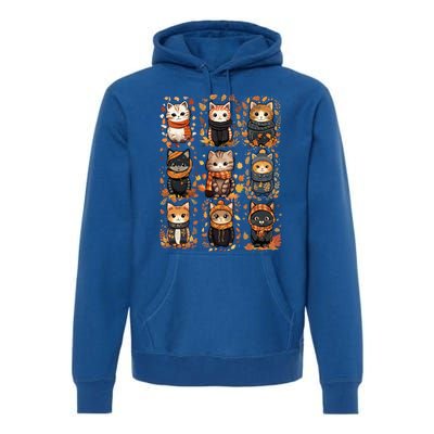 Autumn Winter Cat And Gift Premium Hoodie