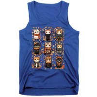 Autumn Winter Cat And Gift Tank Top