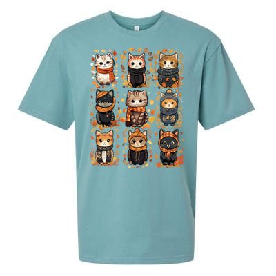 Autumn Winter Cat And Gift Sueded Cloud Jersey T-Shirt