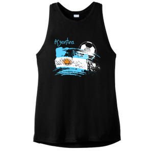 Argentina World Champion Football For Lover Gift Trending Ladies PosiCharge Tri-Blend Wicking Tank