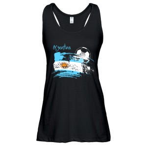 Argentina World Champion Football For Lover Gift Trending Ladies Essential Flowy Tank