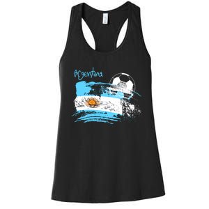 Argentina World Champion Football For Lover Gift Trending Women's Racerback Tank