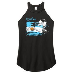 Argentina World Champion Football For Lover Gift Trending Women's Perfect Tri Rocker Tank