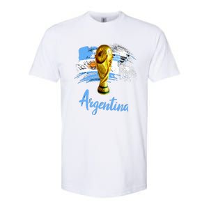 Argentina World Champion Football For Lover Gift Trending Softstyle® CVC T-Shirt