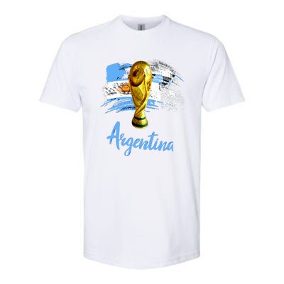 Argentina World Champion Football For Lover Gift Trending Softstyle® CVC T-Shirt