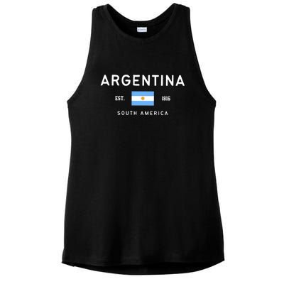 Argentina World Champion Football For Lover Gift Trending Ladies PosiCharge Tri-Blend Wicking Tank