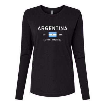 Argentina World Champion Football For Lover Gift Trending Womens Cotton Relaxed Long Sleeve T-Shirt