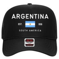 Argentina World Champion Football For Lover Gift Trending High Crown Mesh Back Trucker Hat