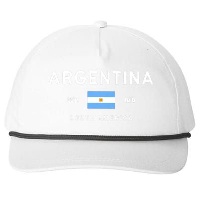 Argentina World Champion Football For Lover Gift Trending Snapback Five-Panel Rope Hat