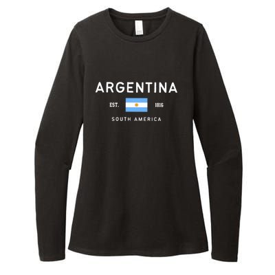 Argentina World Champion Football For Lover Gift Trending Womens CVC Long Sleeve Shirt