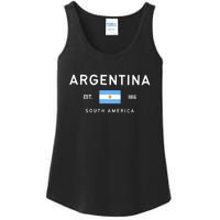 Argentina World Champion Football For Lover Gift Trending Ladies Essential Tank