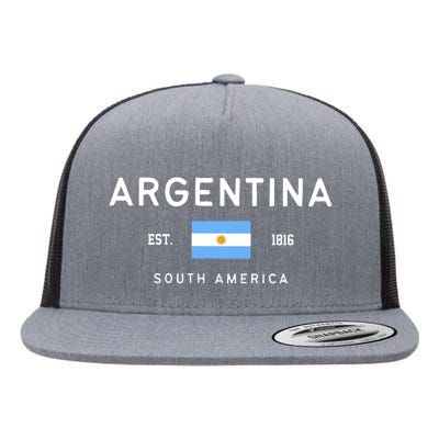 Argentina World Champion Football For Lover Gift Trending Flat Bill Trucker Hat