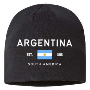 Argentina World Champion Football For Lover Gift Trending Sustainable Beanie